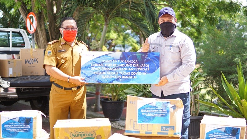 DSLNG Berikan Bantuan Alat Kesehatan Untuk Penanganan Covid-19